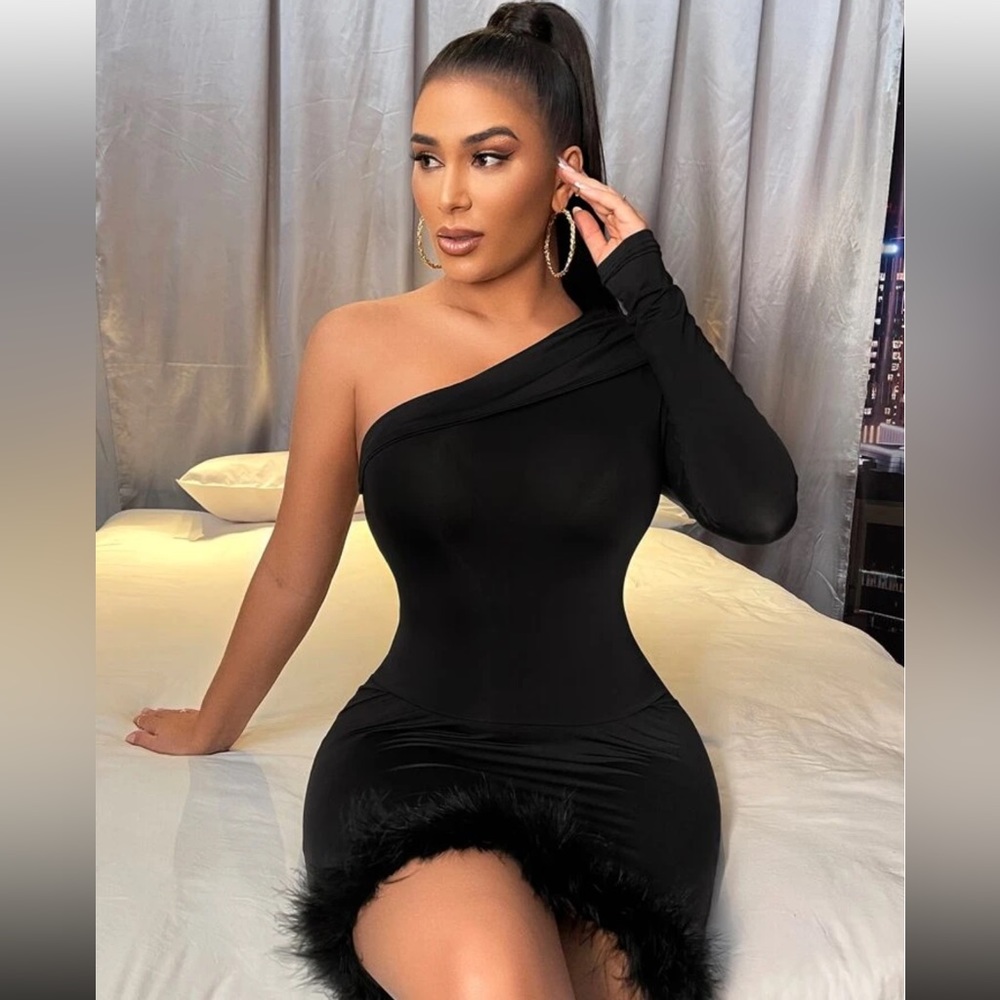 Never worn - SHEIN one shoulder, bodycon dress